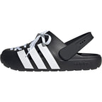 Adidas Unisex-Adult Adilette Clog 2.0, Black/White/Black, 11
