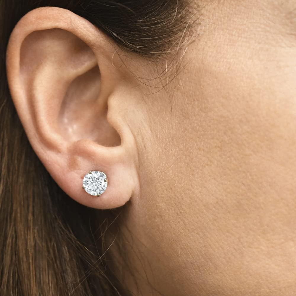 Pompeii 2 1/4 Ct T.W. Diamond Screw Back Studs Lab Grown 14k Yellow Gold (GH,SI)