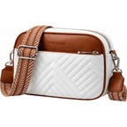 Vantamo Premium Quilted Crossbody Bags For Women With Anti-Pickpocket Clip, Vegan Leather Handbags, Travel Purses For Women