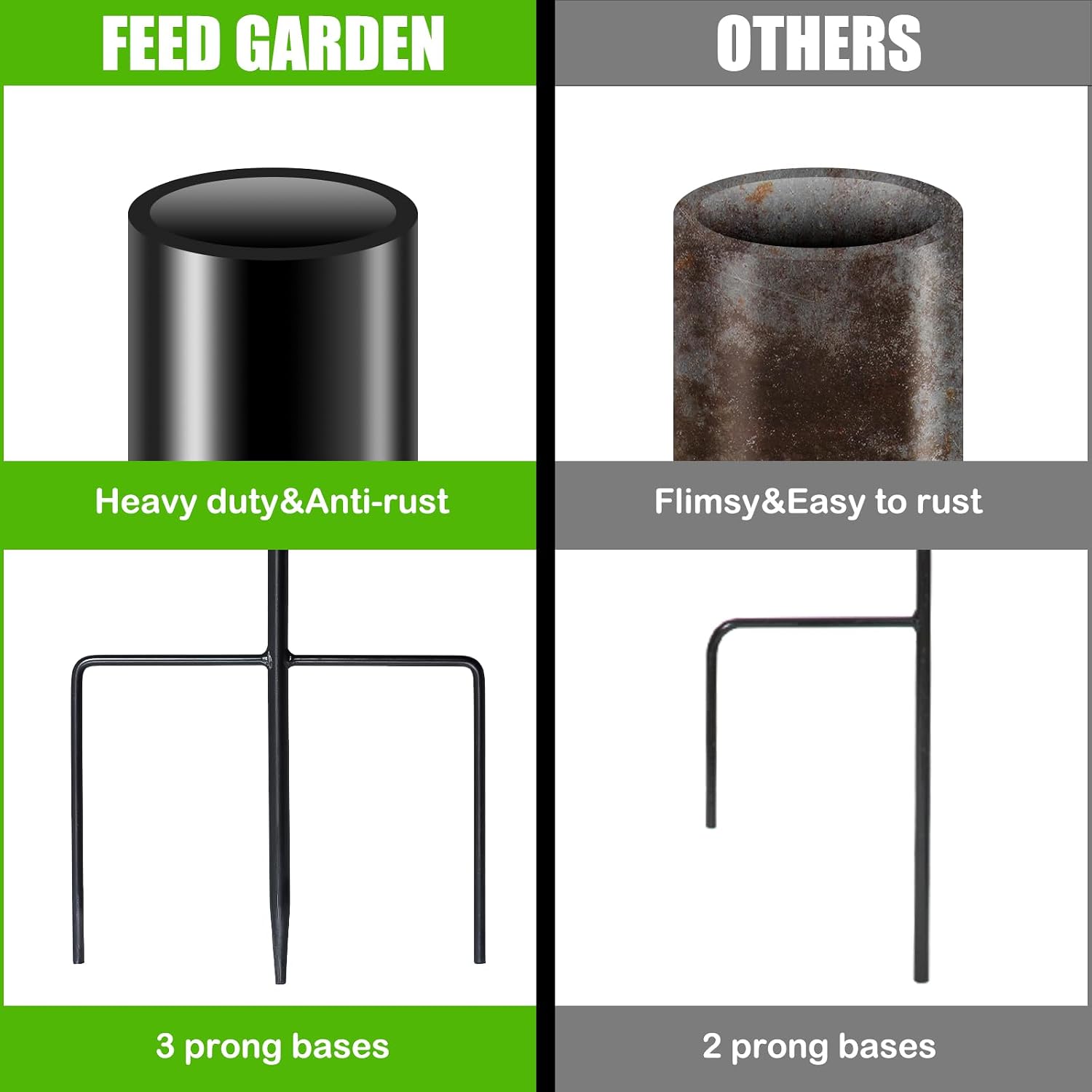 32" Small Shepherd Hooks For Outdoor,Adjustable Decorative Garden Hooks For Solar Lanterns, Hanging Plants, Wind Chimes & Garden Decor, 2 Pack
