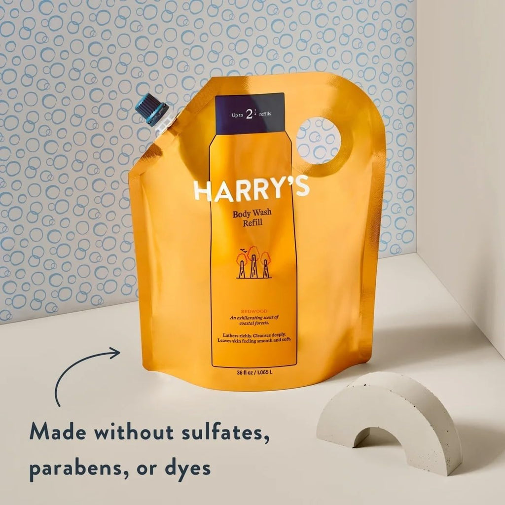 Harry'S Men'S Body Wash Refill, Redwood Scent, 36 Fl Oz