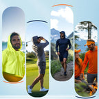 Upf 50+ Sun Protection Shirts For Men, Uv Fishing Hoodie With Face Mask, Long Sleeve Outdoor Shirt For Hiking & Outdoor Work