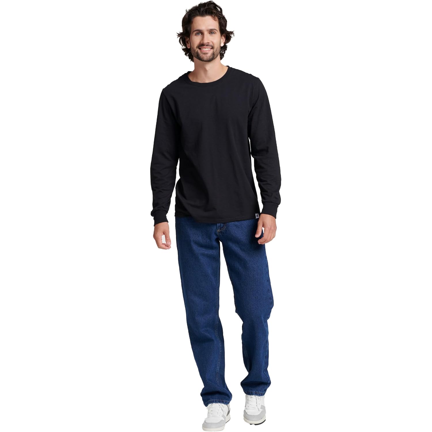 Russell Athletic Men'S Dri-Power Long Sleeve Tees, Moisture Wicking, Odor Protection, Upf 30+
