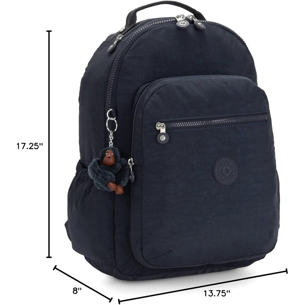 Kipling Women'S Seoul 15" Laptop Backpack, Durable, Roomy With Padded Shoulder Straps, Built-In Protective Sleeve