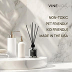 Vinevida Reed Diffuser Volcano | Diffuser Reed For Home & Bathroom | Long-Lasting Scent Sticks Set | Oil Stick Diffuser | Bathroom Scent