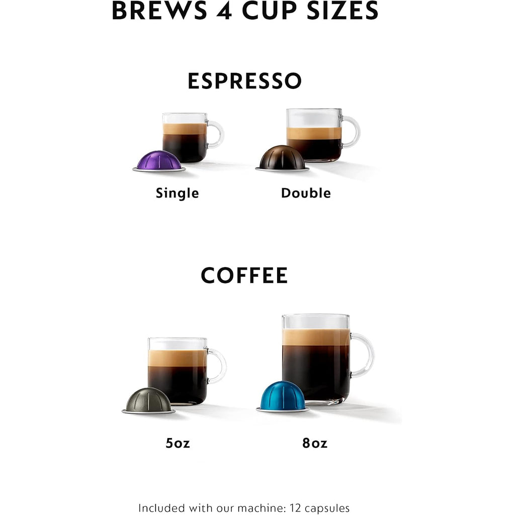 De'Longhi Nespresso Vertuo Plus Coffee And Espresso Maker By De'Longhi, Titan