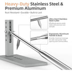 Stainless Steel Oyster Shucker Tool,Portable Oyster Shucking Knife,Easy To Use Oyster Knife,Oyster Opener Machine For Home Use,Including Two Oyster Shucking Knife,A Pair Of Glove And One G-Clamp.