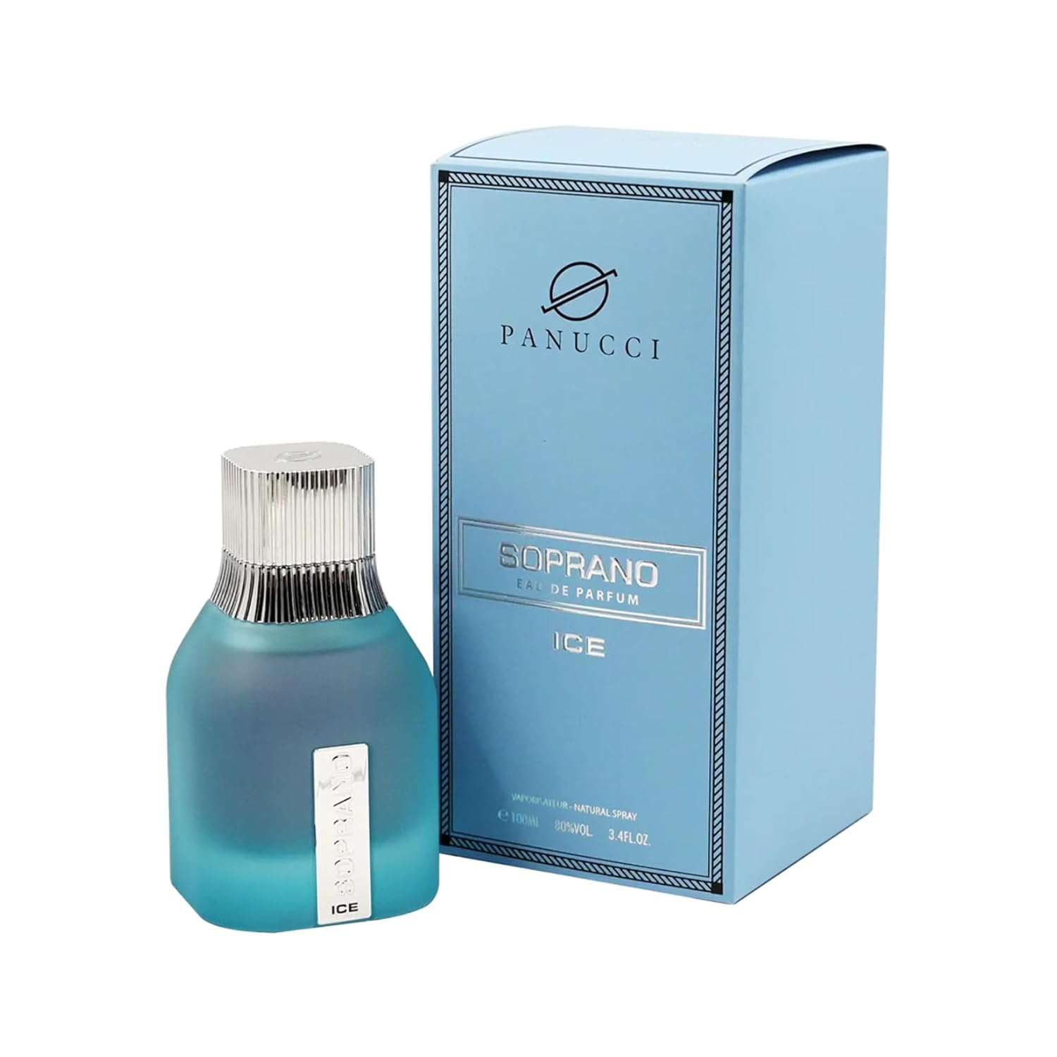 Dumont Soprano Ice Eau De Parfum for Men – 3.4 Fl Oz | Long Lasting Fresh Fragrance with Bergamot, Ginger, Apple & Musk | Cool Masculine Scent | Day & Night Perfume Spray