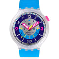 Swatch Big Bold Chrono Unisex Watch Casual Plastic Transparent Quartz Waterproof