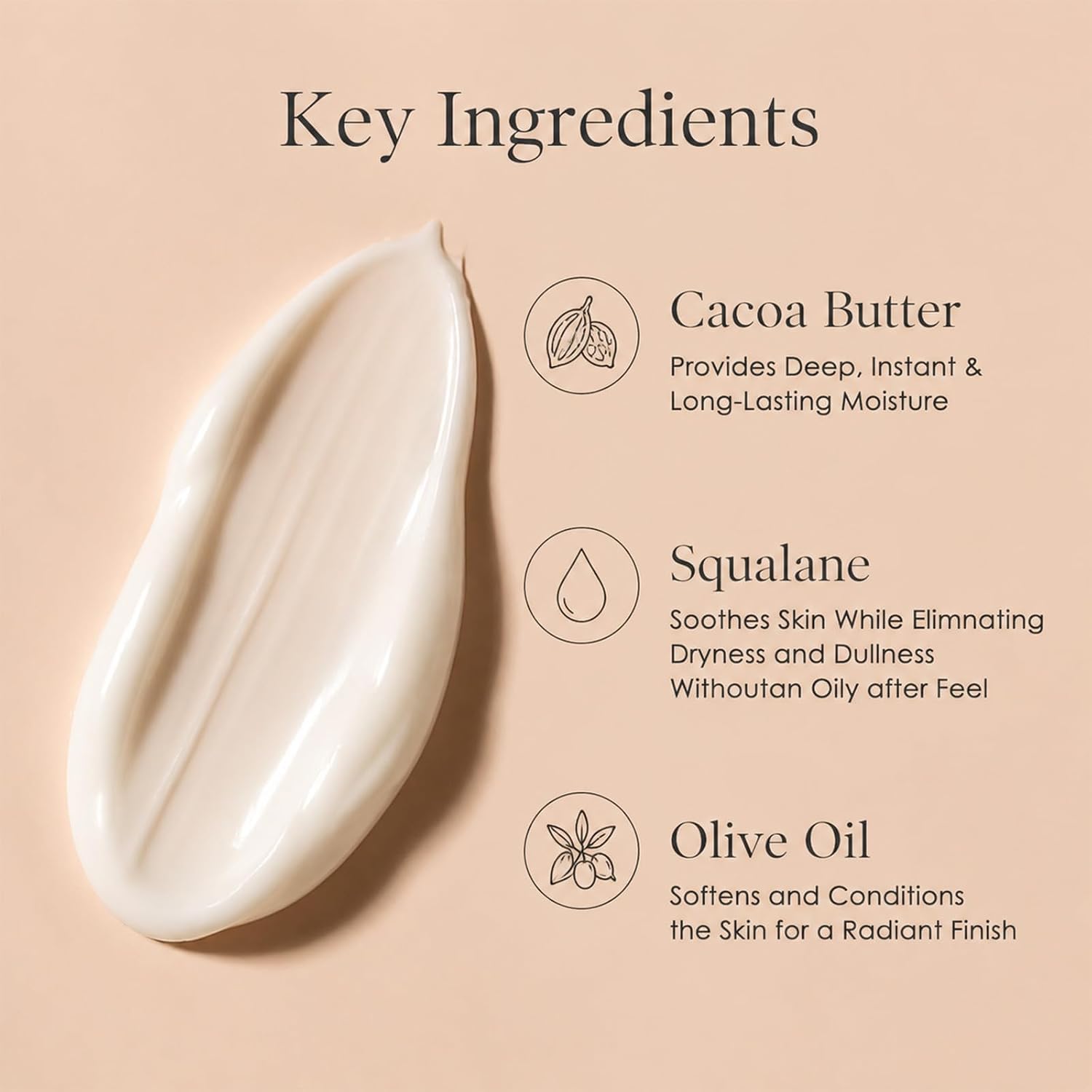 Crepe Skin Body Cream, Extra Large Size Body Skin Cream Lotion For Aging Crepe Skin With Collagen For Neck Arms Leg Deeply Moisturizer Cream, 10 Oz