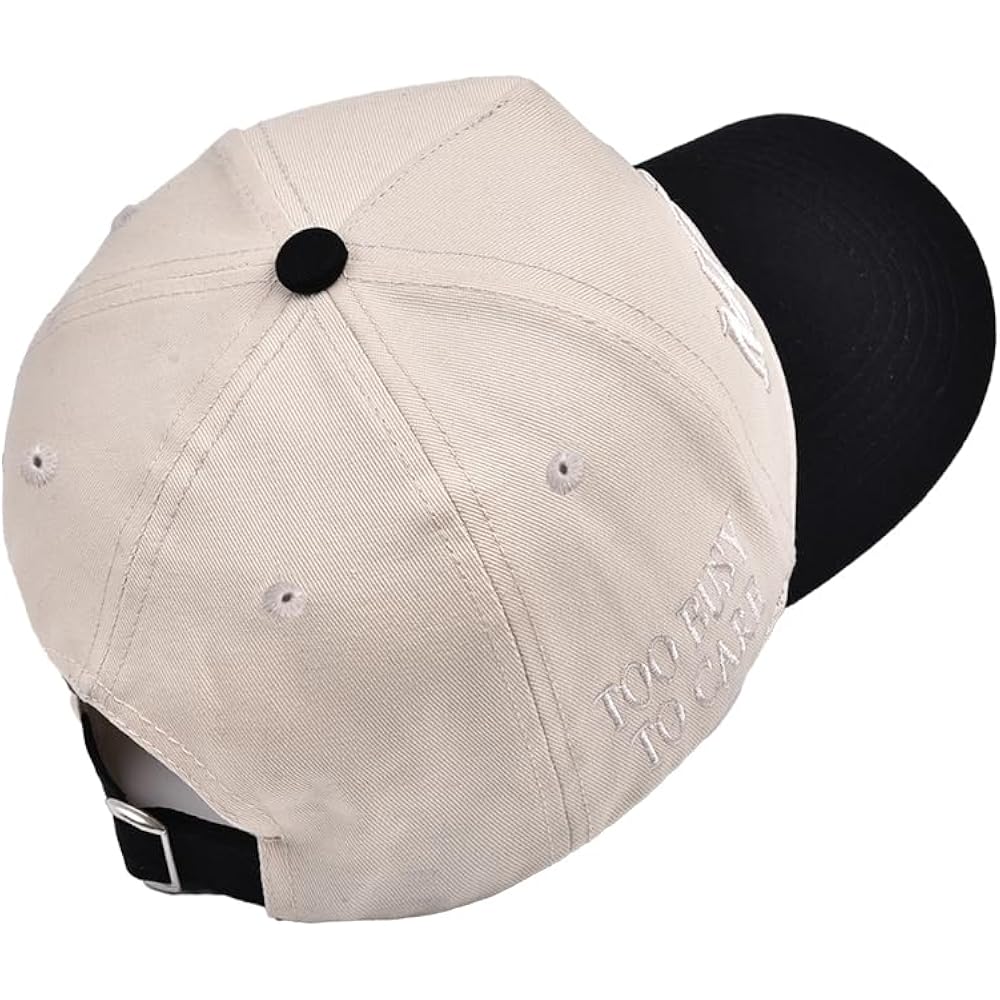 Mommin Trucker Hat, Adjustable Embroidered Vintage Two-Tone Mama Baseball Cap Beige/Beige