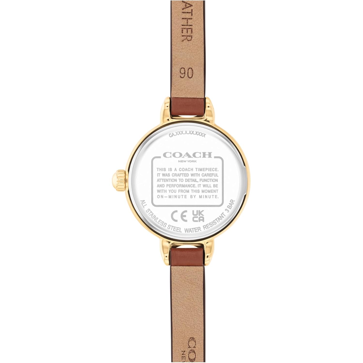 Coach Iris Women’S Quartz Watch - Leather Strap, Classic Round Dial With Numeral Markers - Classic, Versatile Timepiece - Gift For Her 22.5Mm