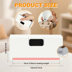 Mini Bag Sealer, Rechargeable Sealer Machine With Led Power Display, 6 Gear Adjustable Portable Bag Sealer Heat Sealer And Cutter, Bag Resealer For Chips Snacks Mylar Plastic Bags