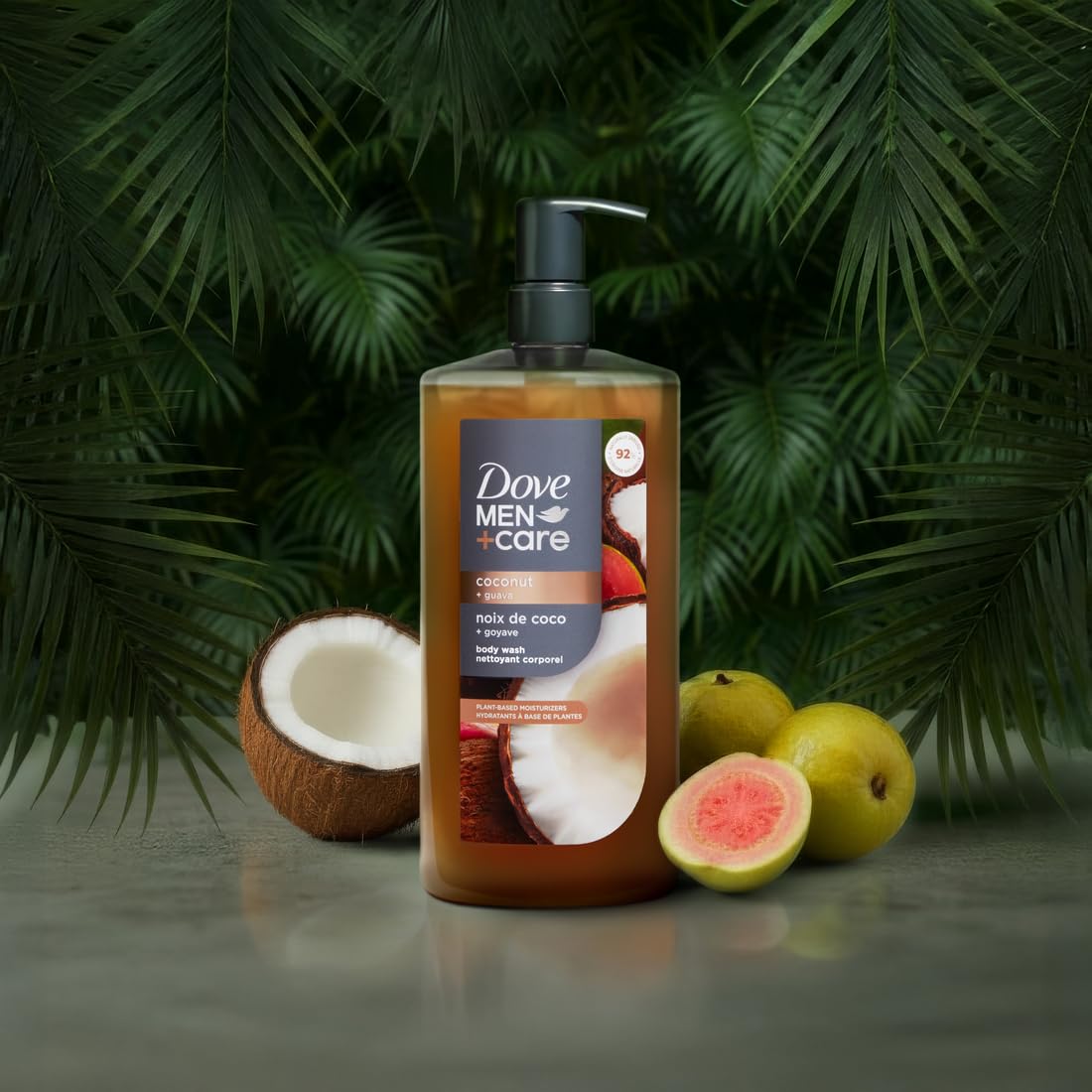 Dove Men Coconut + Guava Moisturizing Body Wash | #1 Dermatologist Body Wash For Men, Sulfate Free, Paraben Free, & Dye Free | 26Oz