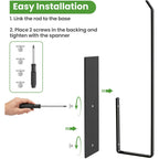 Paper Towel Holder, Magnetic Paper Towel Holder for Fridge, Toilet Paper Roll Holder Magnet Towel Rack Wall Mount Fridge Organizer for Paper Towels Rolls Bathroom Pantry RV Kitchen Storage