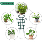 Uwioff Trellis For Potted Plants, Stackable Small Indoor Plant Trellis For Climbing Plants Outdoor For Vine Ivy Hoya Houseplants Flower Plant Support, 4 Pack