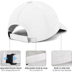 Baseball Cap for Men Women, Dad Hat Unstructured Low Profile, Soft Brim Adjustable Plain Baseball Hat for Outdoor Golf 1 Pack-white