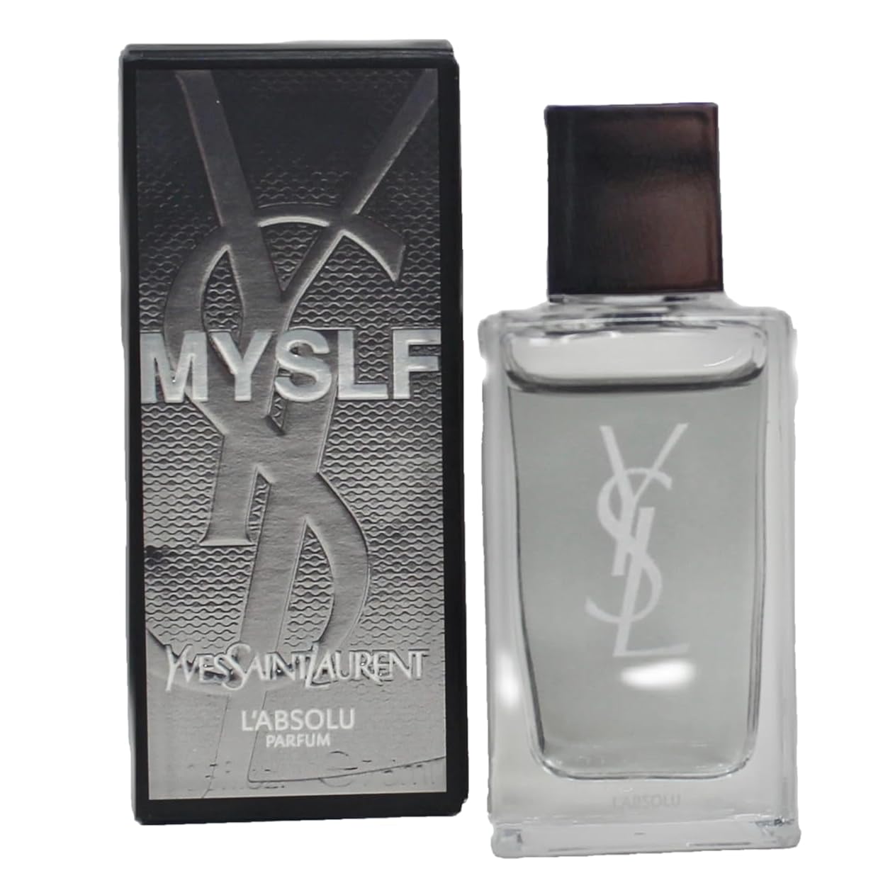 Yves Saint Laurent MYSLF L'ABSOLU PARFUM YSL Men ABSOLU Perfume MINI SMALL TRAVEL SIZE Splash On 7.5 ml / 0.25 Fl oz - 9483