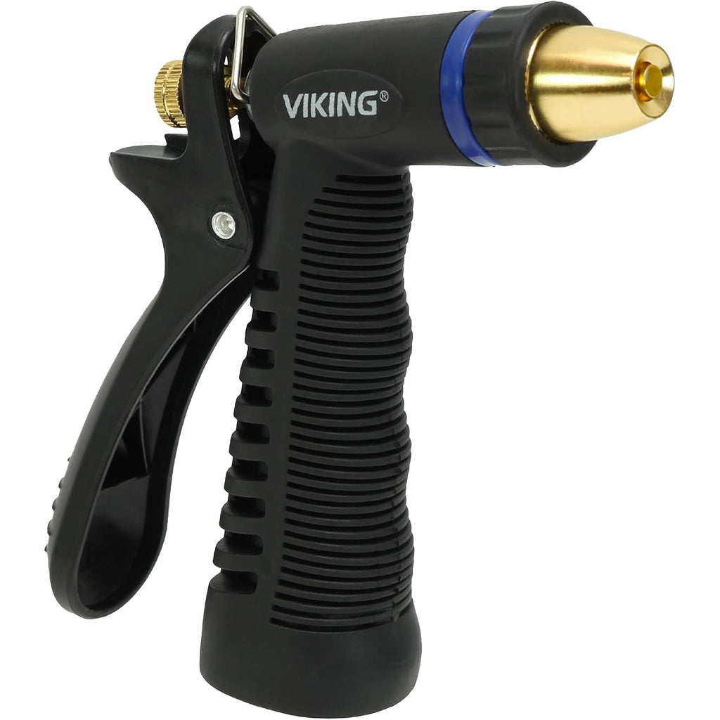 Viking Hose Nozzle, Garden Hose Nozzle, Adjustable And Heavy Duty For Washing Car, Watering Plants, Washing Pets, And Home Use