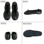 Women'S Foldable Ballet Flats – Portable Flat Shoes For Travel And Wedding That Fit In Your Purse