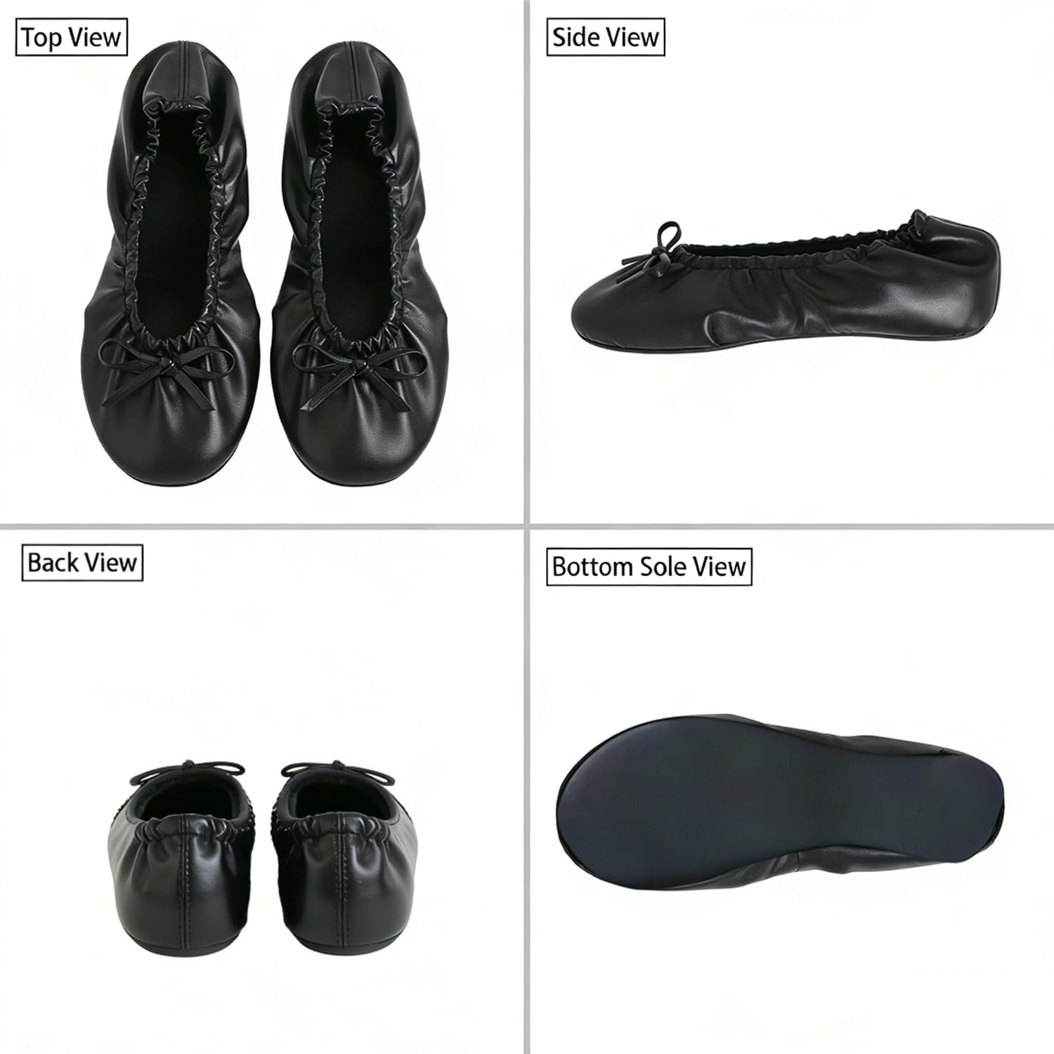 Women'S Foldable Ballet Flats – Portable Flat Shoes For Travel And Wedding That Fit In Your Purse