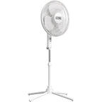 Ez-Chill 16” Oscillating Pedestal Fan, 3-Speed Options, 90-Degree Oscillating Head, Adjustable Height And Tilt, Powerful Air Flow, White, Mtsp15-16Az