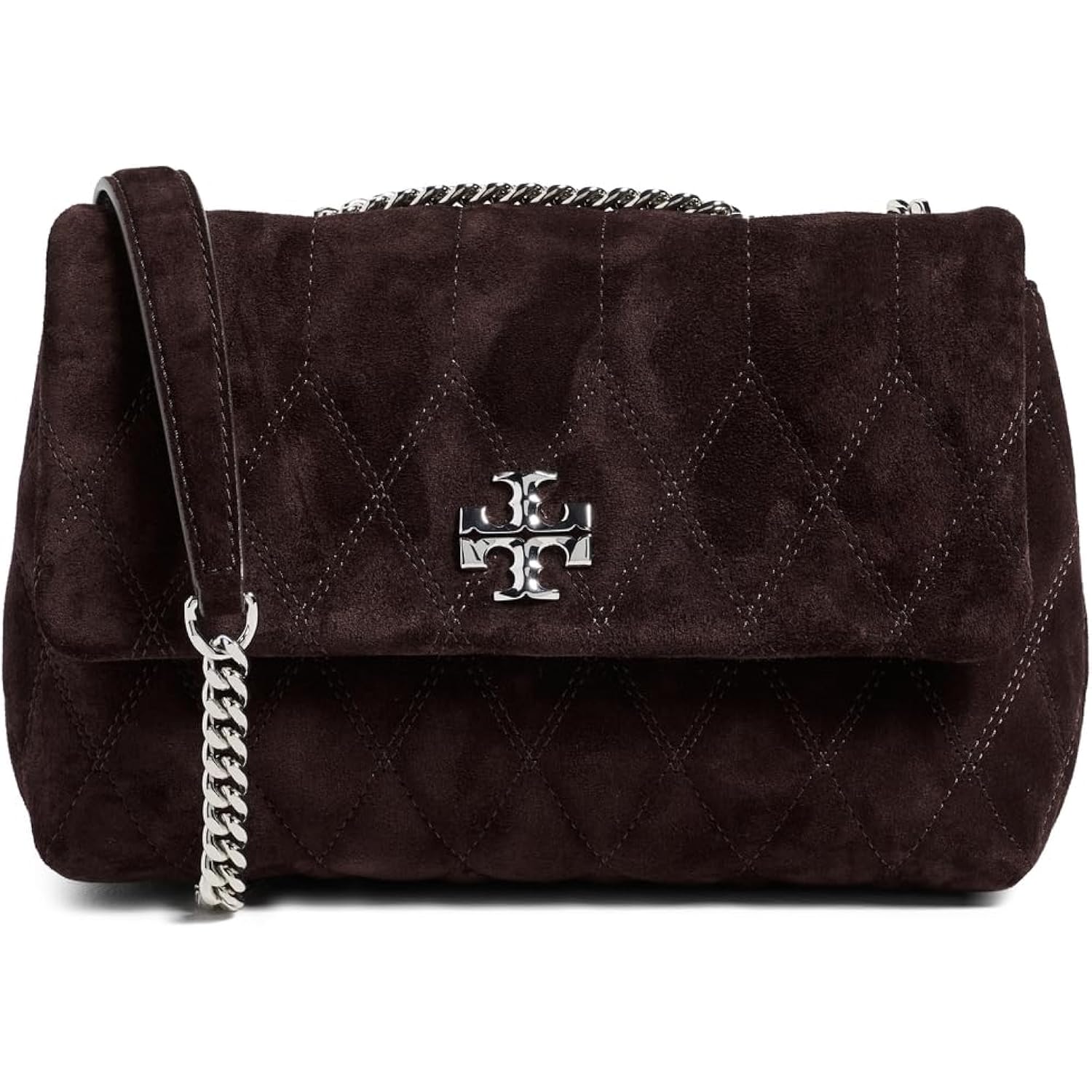 Tory Burch Women's Kira Quilt Suede Shoulder Bag