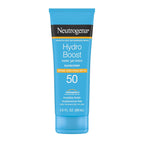 Neutrogena Hydro Boost Water Gel Sunscreen Spf 50, Oil‑Free Hydrating & Water‑Resistant Face & Body Sunscreen Lotion, Non‑Greasy, Broad Spectrum, Lightweight Moisturizer, 3 Fl Oz