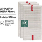 Honeywell Hepa Air Purifier Filter R, 3-Pack For Hpa 100/200/300, 3000 And 5000 Series - Airborne Allergen Hepa Air Filter Replacement Targets Wildfire/Smoke, Pollen, Pet Dander, And Dust