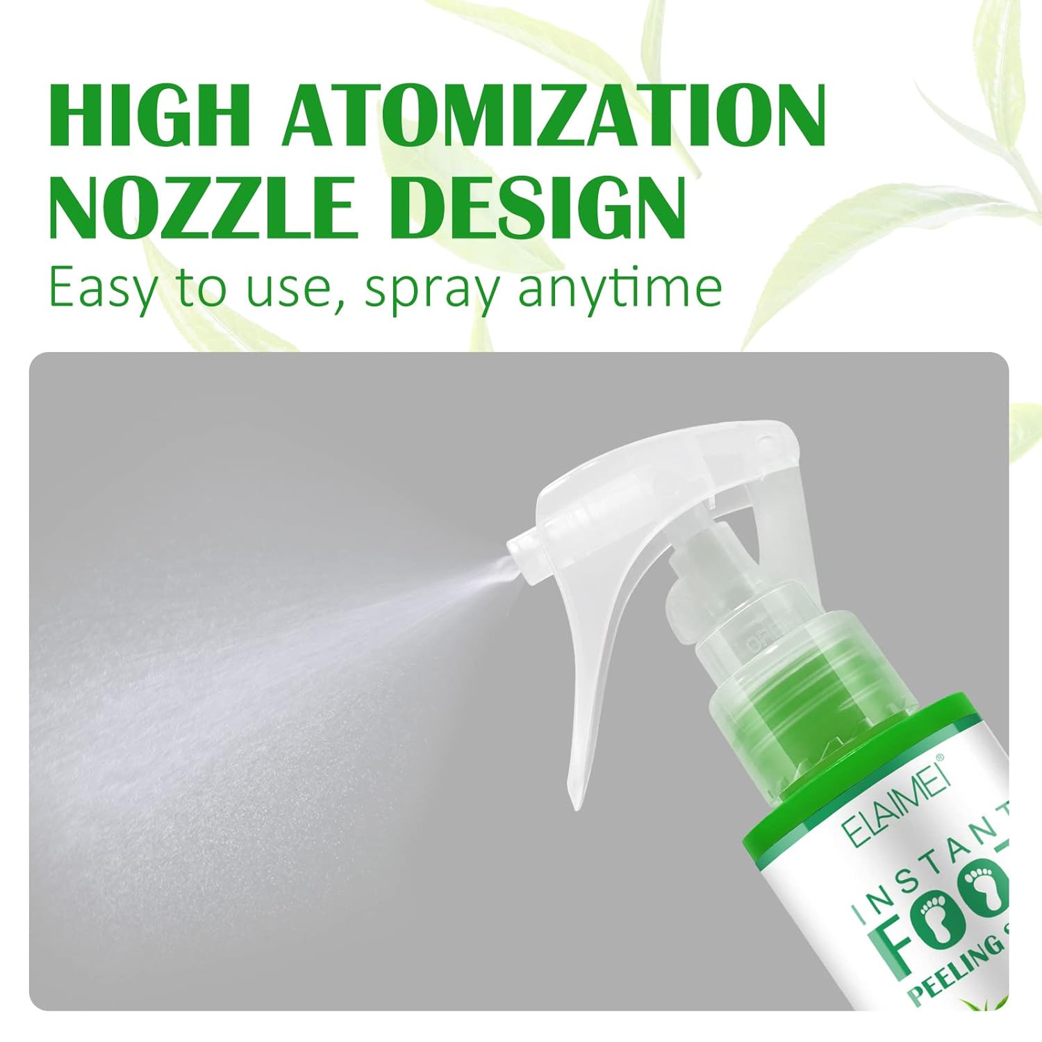 Green Tea Hydrating Foot Peel Spray - Removes Dead Skin in Seconds