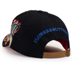 Trucker Hats California H Womens Hat Trendy Creativity Flowers Butterfly Sequins Embroidered Baseball Cap Black
