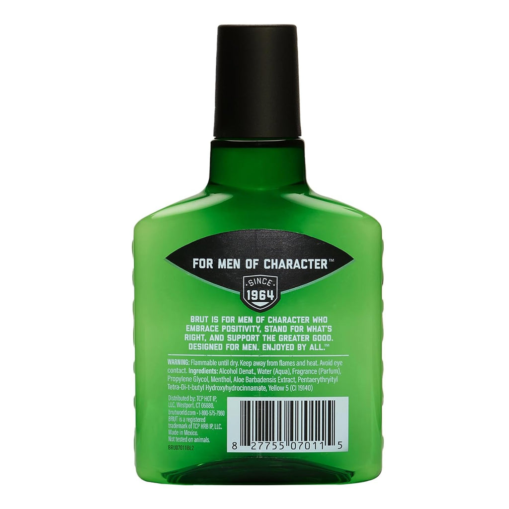Brut Classic After Shave for Men - Absorbs Quickly to Clean and Tone Skin for a Refreshing Feel - Mens Aftershave with Iconic Masculine Scent - 5 oz