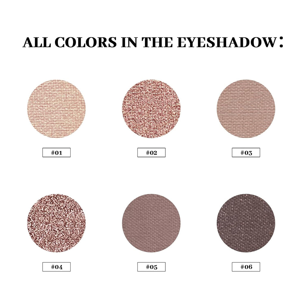 Myster Rosey Nudes 3 Series Mini Eyeshadow Palette, Nude Eyeshadow Palette, Matte Eye Shadow Palettes With Metallic And Matte Finishes, Long-Lasting Wear, Vegan, Cruelty-Free - 0.33Oz