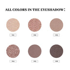 Myster Rosey Nudes 3 Series Mini Eyeshadow Palette, Nude Eyeshadow Palette, Matte Eye Shadow Palettes With Metallic And Matte Finishes, Long-Lasting Wear, Vegan, Cruelty-Free - 0.33Oz