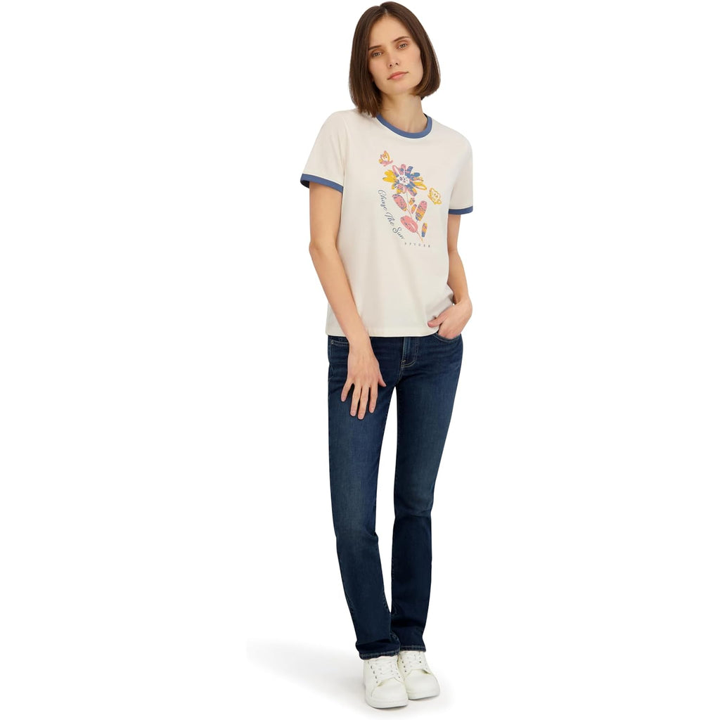 Spyder Women's Floral Chase The Sun Graphic Short Sleeve Tee T-Shirt Peach Blush