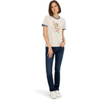 Spyder Women's Floral Chase The Sun Graphic Short Sleeve Tee T-Shirt Peach Blush