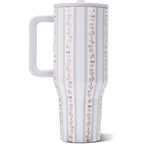 Hydrojug Traveler 40Oz, Insulated Tumbler With Handle & Straw, Primrose