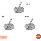 IMUSA USA Tortilla Press, 8 Inch, Silver
