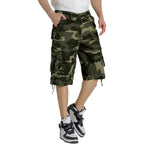 Mens Cargo Shorts Multi Pockets Twill Cotton Relaxed Fit Outdoor Camo Cargo Short For Men