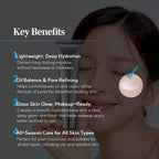 S.Nature Pore Refining Moisturizer For Dry & Sensitive Skin – Squalane Hydrating Face Cream, Tightening & Smoothing Pores, Lightweight Korean Skincare, 2.02 Fl Oz