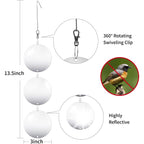 Hedoc Reflective Bird Scare Discs Set, 24Pcs Large Double-Sided Bird Deterrents For Outside, Bird Reflectors To Keep Birds, Woodpeckers, Pigeons Away From House, Outdoor Garden, Patio And Yard