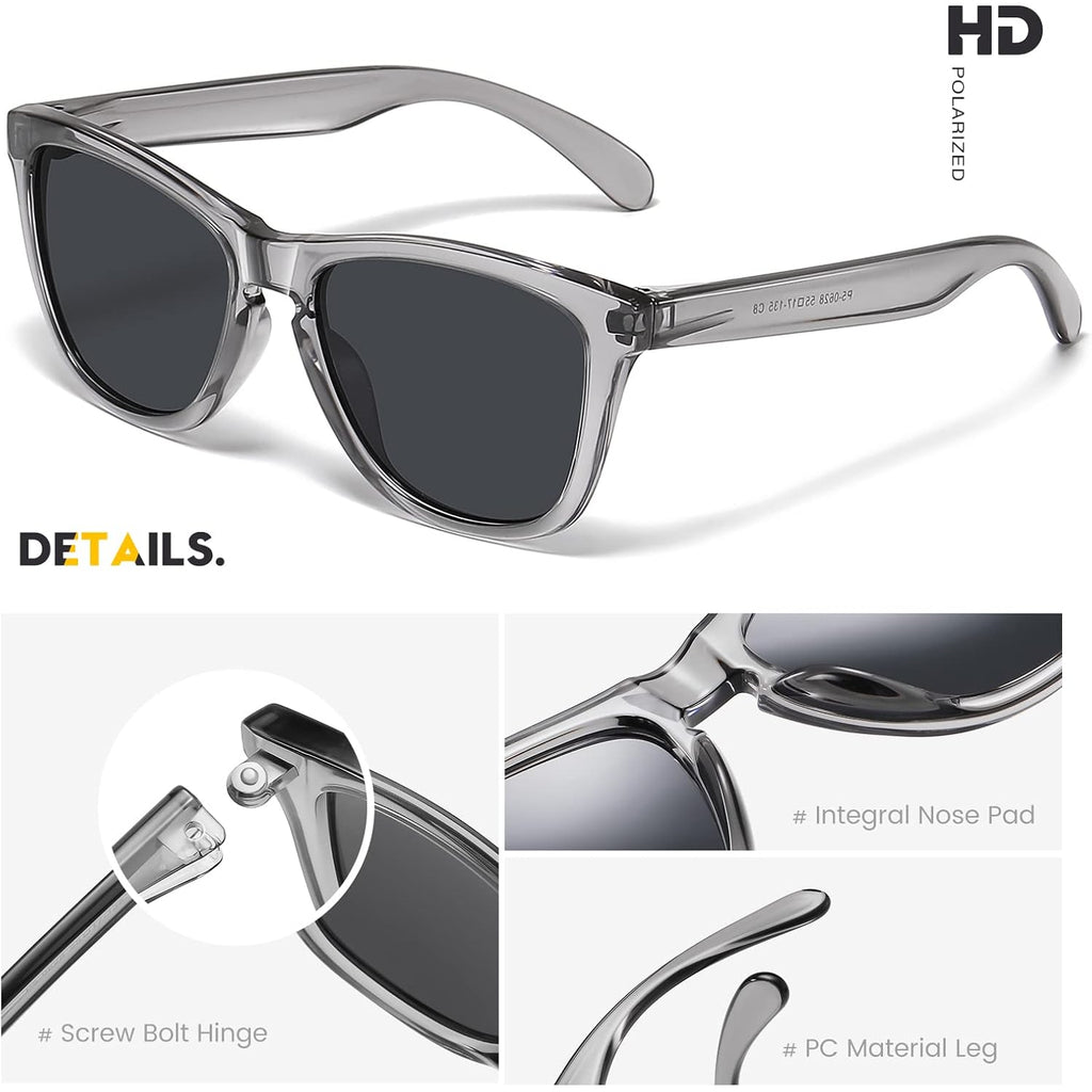 Sunglasses Womens Polarized Sunglasses for Mens Womens Retro Mirror Lens for Driving Fishing UV400 Protection