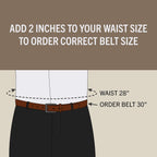 Perry Ellis Men'S Portfolio Timothy Leather Belt (Available In Big & Tall)