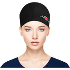 Fesciory Adjustable Working Caps With Button & Sweatband, Women Ponytail Pouch Hats, Long Hair