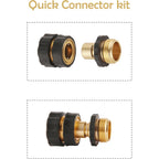 Bilal 6 Set Quick Connect Hose Fittings For Garden Hose Quick Connector | 3/4 Inch Ght Male And Female Attachment Quick Release Water Hose Adapter With Gasket