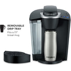 Keurig K-Classic Single Serve K-Cup Pod Coffee Maker, with 3 Brew Sizes, 48oz Removable Reservoir, Black