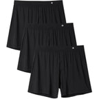 David Archy Men'S Boxer Shorts Bamboo Rayon Breathable & Cool Boxer For Men Loose Fit Men'S Underwear With Fly 3 Or 5 Pack