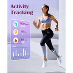 RUIMEN Smart Watches for Women Men (Answer/Make Calls) Compatible with iPhone/Android Phones, 1.85" HD Screen Fitness Tracker Heart Rate Monitor 100+ Sports Tracker Watch Waterproof (Pink)