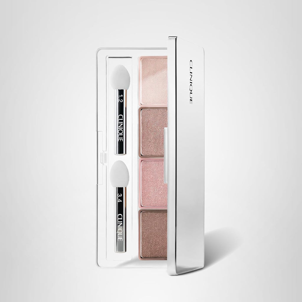 Clinique All About Shadow Eye Shadow Quad | Long Lasting, Crease + Fade Resistant + Safe For Sensitive Eyes