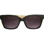 Nine West Women's Katia Sunglasses Square, Black, 55mm Black